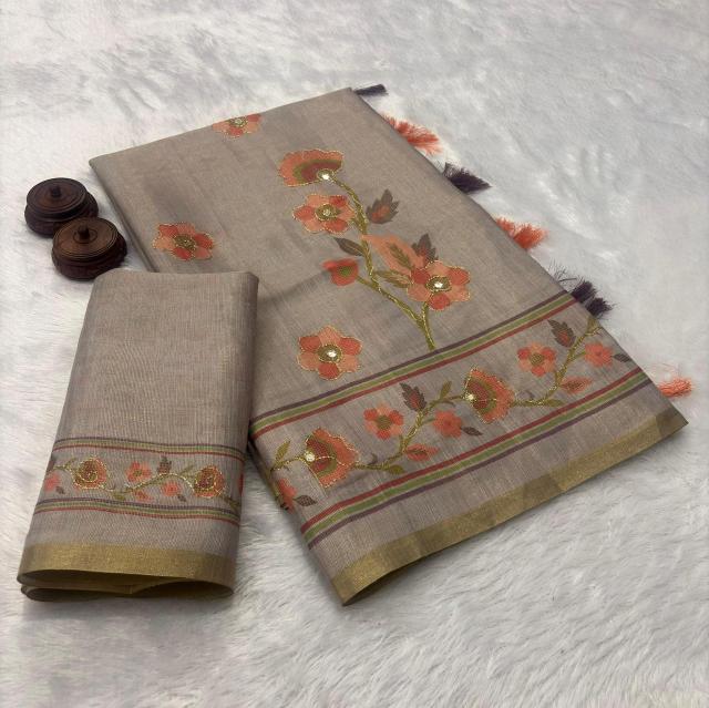 Vastrangan ikkat style print saree whole sale